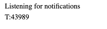 Notification output